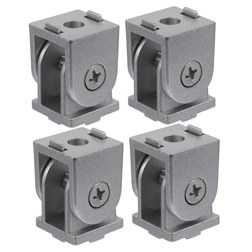 Gatuida 4pcs Aluminum Extrusion Hardware Zinc Alloy Pivot Fittings for Printer CNC Router