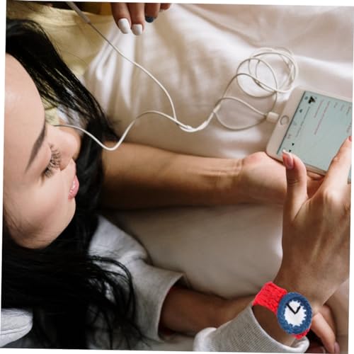 2pcs Cartoon Wristwatches Knitting Wristwatches Knitting Watch Knitting Crafs Simulation Watch Watch3