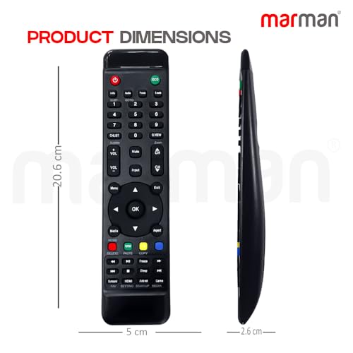 Image of marman Compatible with Android HD LED LCD Infrared Tv Remote Suitable for 32 40 43 55 Inch Non Voice Command - Pairing Not Required - Match Remote Key by Key with Existing Model Remote