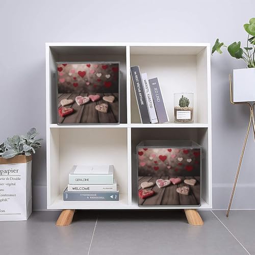 Boîtes de rangement imprimées avec poignées robustes et structure pliable - 6