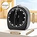 Kitchen Timers for Cooking, 60 Minute Wind Up - Chef Cooking Timer with Loud Alarm,100% Mechanical Desk Timer -No Batteries Required - Manual Countdown timers for Home, Study and Cooking (Black)