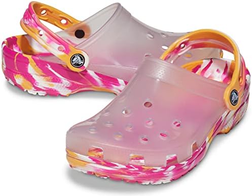Crocs Unisex Men's and Women's Classic Translucent Clog White, Numeric_7 US | Image 2