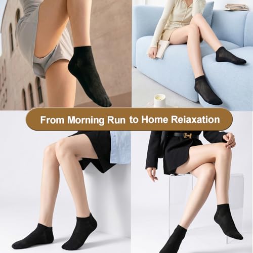 Image of Womens Ankle Socks Cotton No-Show Comfortable Low-Cut Liner Kraft Paper Gift Box