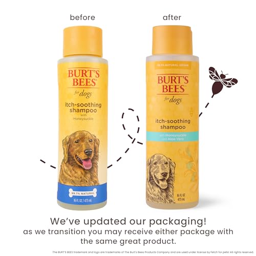 Burt’s Bees for Pets Itch Soothing Shampoo with Honeysuckle – Anti-Itch Dog Shampoo for Dogs with Sensitive Skin – Cruelty Free, Made in the USA, 16 Oz Burt’s Bees for Pets Itch Soothing Shampoo with Honeysuckle – Anti-Itch Dog Shampoo for Dogs with Sensitive Skin – Cruelty Free, Made in the USA, 16 Oz