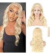 613 HD Lace Frontal Wigs Human Hair 613 Blonde 13x4 Transparent Lace Front Wig For Black Women 18...