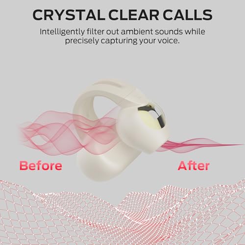 Image of Monster Open Ear AC221 Headphones, Bluetooth 6.0 Wireless Earbuds Stereo Sound, Clip on Earbuds With 30H Playback, Clear Calls, Type-C Charging, Touch Control, IPX6 Waterproof Wireless Open Headphones