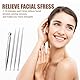 4Pcs Akupressurstift Akupunkturstift Akupressur Stift Akupunktur Stift Akkupressurstab Akupressurstift Multifunktional Meridianstift Stab für Massage für Massage, Akupressur und Akupunktur