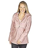 Charles River Apparel Women's New Englander Waterproof Rain Jacket, Rose Gold/Plaid, XL