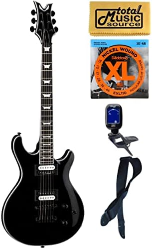 Dean Icon Select Solid-Body Electric Guitar, Classic Black, Bundle