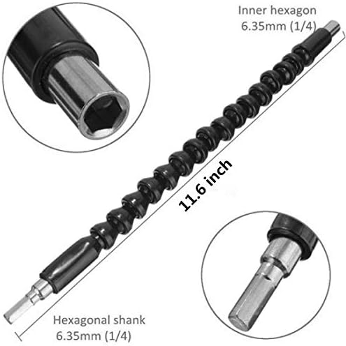 HUAWELL 8 Piece Soft White Drill Brush with Extend Attachment Set-Car Interior Detailing Kit, All Purpose for Car, Boat, Seat, Carpet, Upholstery, Bathroom, Grout, Floor and Tile (White)