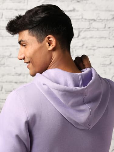 Image of Nobero Classic Zipper Hoodie for Men | Zip Up Hoodies for Men | Regular Fit | Full Zip Closure | Drawstring Hood | Zipped Hooded Sweatshirt | Cotton Rich Zipper Fleece Hoodie