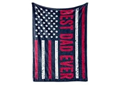 Best Dad Ever Flag Blue