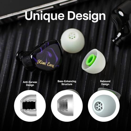 Image of Linsoul Kiwi Ears Flex Earbud Tips, Replacement Silicone IEM Tips, 3 Pairs, S /M /L Size, for KZ ZS10 Pro 2, SuperMix 4,Hype4,Orchestra Lite, Cadenza Wired /Wireless Earphones (Green)