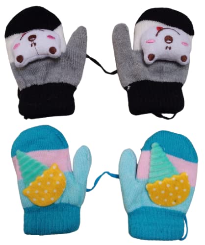 Lappu Baby Boys & Baby Girls Winter Hand Gloves For Babies | Baby Winter Warm Hand Golves 0-12 Months
