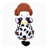 YOUCAI Ropa de Abrigo Mascota Perro Otoño Invierno Jerséis para Cachorro Abrigo Cálido Sudadera con Capucha Estilo Animal Chaqueta Mono Felpa Pequeño Perros Medianos,Estilo 2,XS