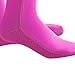 Vaveren Water Socks 3mm Neoprene Socks Beach Booties Shoes Anti Slip Wetsuit Boots Swim Socks for Outdoor Activities, Pink, XXS