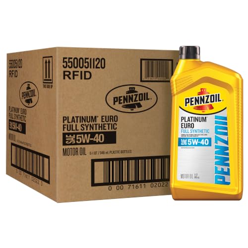 �y���Y�I�C�� (PENNZOIL) �v���`�i�� ���[�� 5W-40 EURO L FULL SYNTHETIC 1��(1�N�H�[�g×6�{��)