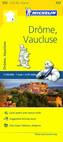 Michelin FRANCE: Drôme, Vaucluse Map 332 (Maps/Local (Michelin))