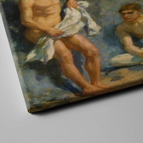 Lienzo Henry Scott Tuke - Después del baño mediano para decoración de interiores 3