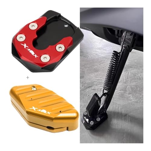 Support béquille latérale XMAX 300 finition premium aluminium