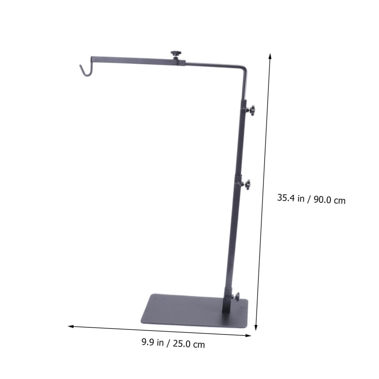 YARNOW Supporto Lampada Riscaldante per Tartarughe da Basking Nero | Ferro, per Terrario e Acquario, Altezza, Supporto per Serpenti e Testuggini