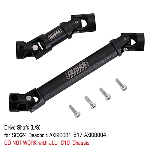 Injora Rc Steel Center Drive Shaft Upgrades Accessories For 1/24 Rc Crawler Car Axial Scx24 Deadbolt ＆B17 Betty Upgrate Parts #TOP5