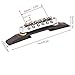 Guitar Bridge, Rosewood Base Bridge Roller Saddles for SG Type Jazz Guitar Musical Instrument Accessory