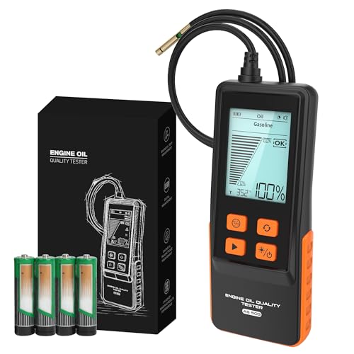 YUANRI Engine Oil Tester Gasoline & Diesel Engine Oil Quality Tester 50-Inch Extended Probe Engine Oil Analyzer with 2.8 LCD Fast Respons for Vehicles Motorcycle
