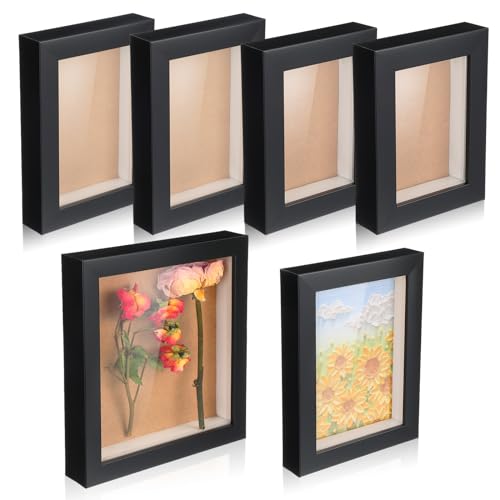 Suzile 6 Pcs Shadow Box Frame 4 Size 3.5x5 4x6