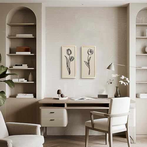 Cadre botanique en bois relief pour une ambiance de chambre cocooning - 7