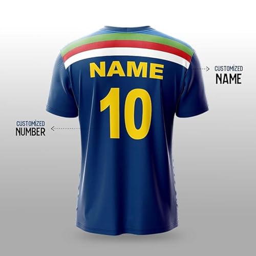 Image of YOURJERSEY India World Cup Jersey Collection 1992-2025 | Customised Cricket Jersey with Name & Number | Sizes 2Y to 4XL | Men, Women & Kids | Breathable Sportswear for Fans T-Shirt
