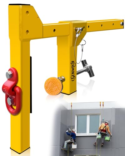 Image of Parapet Adjustable Non-Penetrating Anchor, Reusable Parapet Anchor Clamp for Temporary Fall Arrest Anchorage, Fit Parapet Walls Up to 15 inch Thick, Lightweight Portable and High Strength