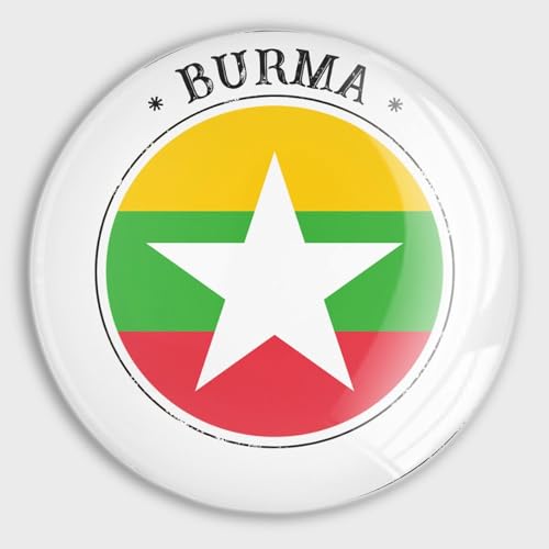 Imanes de Birmania redondos de cristal para nevera pack de 4 piezas 2