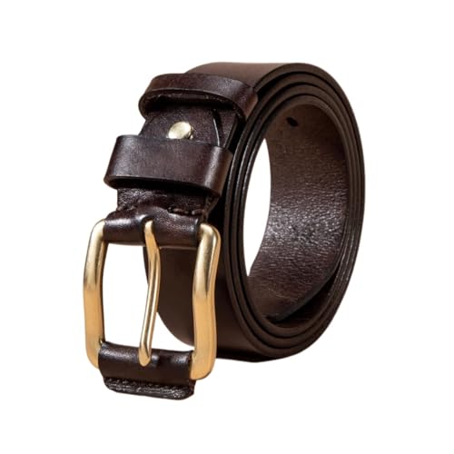 Ceinture en cuir de vachette pour homme haute dureté anti-déformation durable