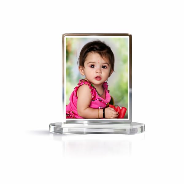 Custom Photo Acrylic Mini Frame | Transparent 3mm Table Top Showpiece | Dashboard Memory Stand | Romantic Gift for Wife Husband Parents-image-16