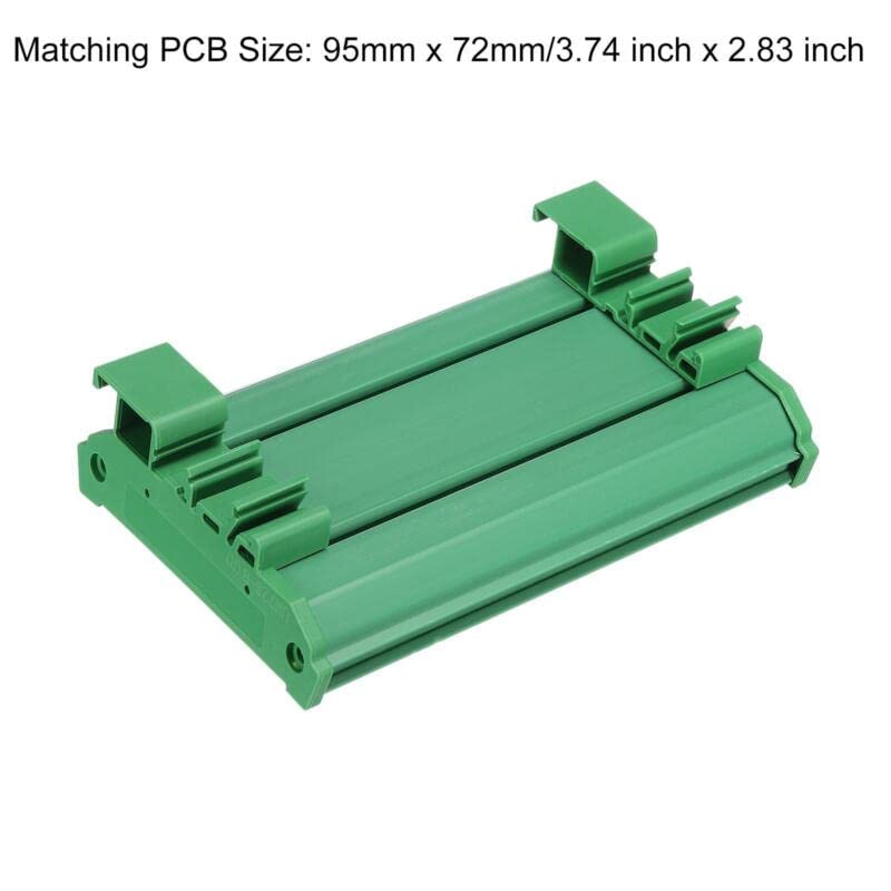 Tool parts DIN Rail Mount for Carrier for 95mm x 72mm PCB - Housing - Bracket - for Green