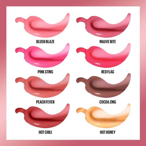 Maybelline New York, Lifter Plump Lip Gloss, Lasting Plump, Heated Formula with Hyaluronic Acid and Chilli Pepper, XL Wand, Vegan Formula, Shade: 001 Blush Blaze - Image 7