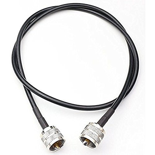 UHF Male PL-259 to UHF Male PL259 RG58 Coax Cable Pigtail Jumper RF coaxial Cable 1.83 Ft/55cm 1QTY Ships from USA