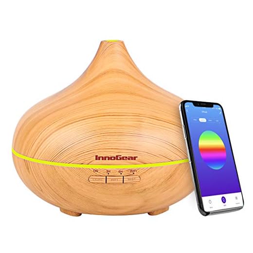 InnoGear 500ml Smart Wi-Fi Essential Oil Diffuser, App Control Works with Alexa Google Home Aromatherapy Diffusers Cool Mist Humidifier with Timer Adjustable Mist