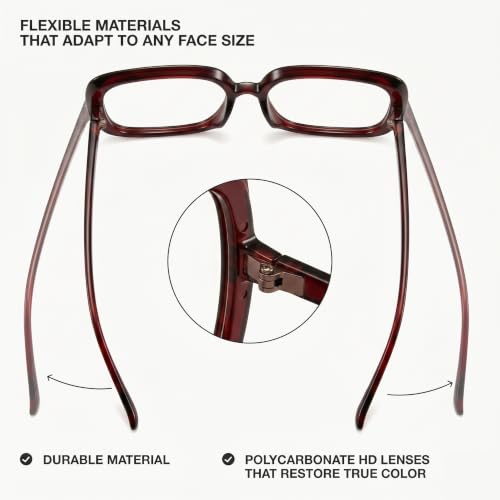 Image of miyya Blue Light Blocking Glasses for Women, Blue Light Glasses for Women Oversized Fashion Glasses