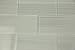 Neutral Light Gray, Hand Painted Glass Tile. Perfect for Kitchens and bathrooms. Sample