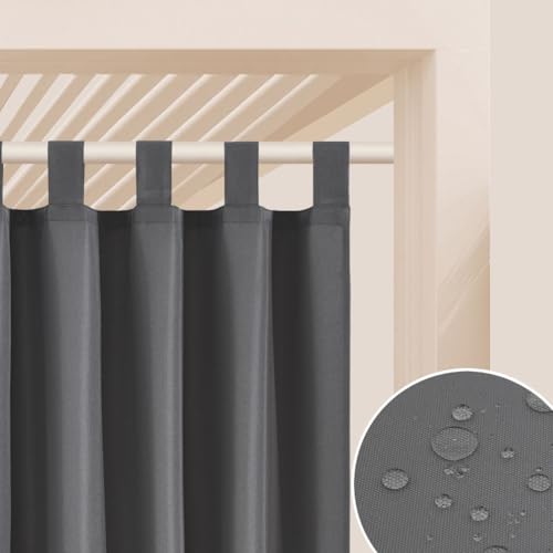 ROOM99 Outdoorvorhäng mit Schlaufen Garden Line 155 x 250 cm Breite x Höhe…