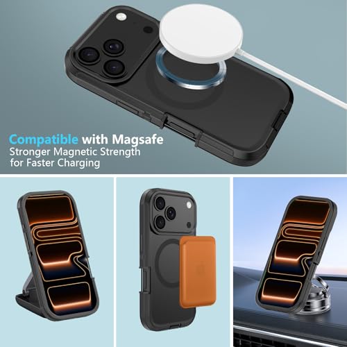 wanshunjia Magnetic for iPhone 17 Pro Max Case with Magsafe,Black Black by wanshunjia - Used condition - Image 7