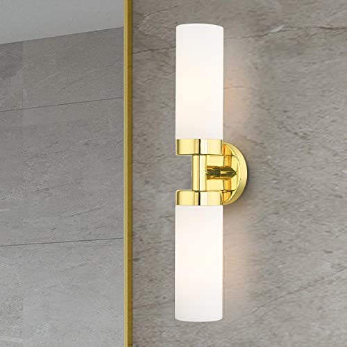 Image of Livex Lighting 15072-02 Aero Wall Sconce, Polished Brass