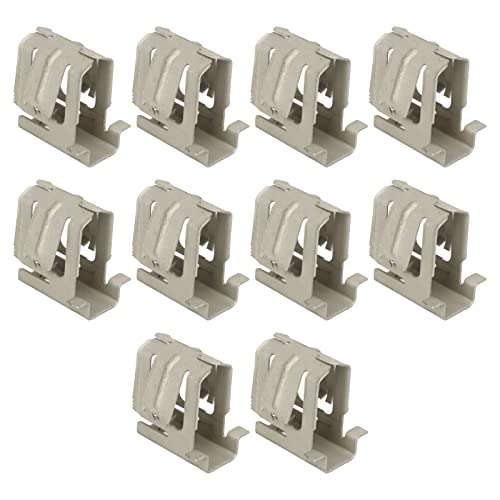 Lot de 10 supports de montage sur rail solaire et boucle d'installation pour systèmes solaires photovoltaïques, construction en acier à ressort avec revêtement en aluminium zinc