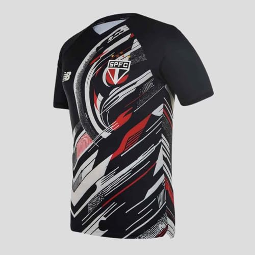 Camisa Masculina Nb Pre Jogo Spfc 2025, Masculino, Preto, G