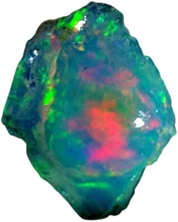 Black Opal Engagement Ring, 1 Cts, Square, Natural Ethiopian Opal, Casual Statement, Bead Setting