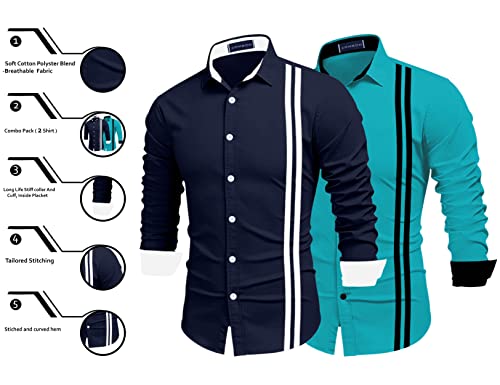 Image of Bellstone Men's Cotton Blend Solid Regular Fit Full Sleeve Short Kurta | Men's Trendy Short Kurta | Ethnic Stylish Casual Lightweight Summer Kurta for Daily and Occasion Use