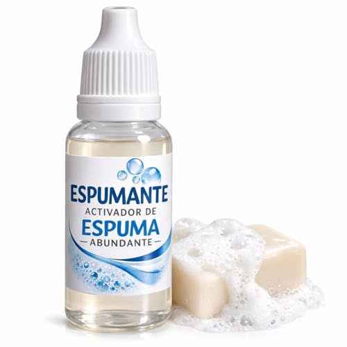 Lista de Elaboración de jabones más recomendados. 28 Espumante Natural para Jabón de Glicerina 20 ml – Activa Espuma Abundante para Jabones y Shampoo Artesanales
