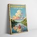 Framed Vintage Travel Poster of Mississippi River United States Canvas Art - Ready to Hang Wall Decor for Bedroom, Living Room, Office | Unique Home Gift